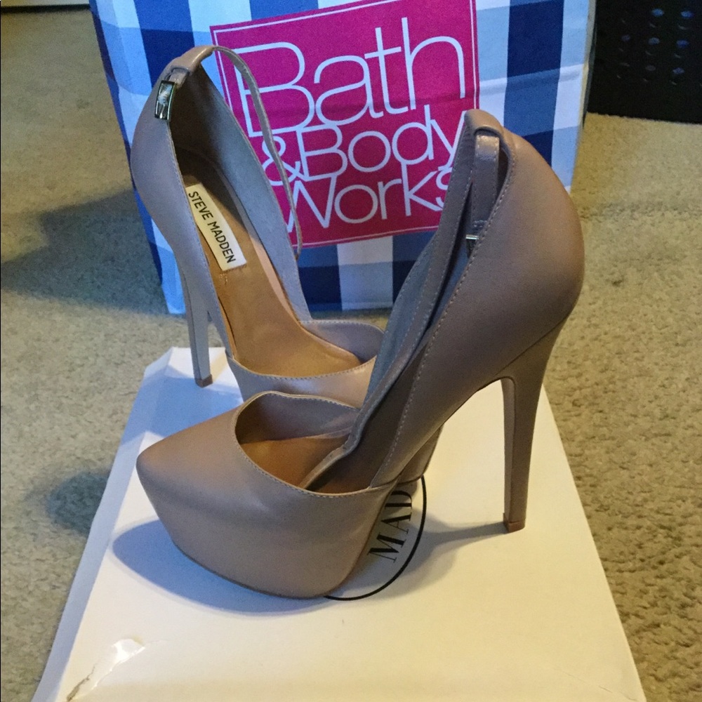 Deep blush heels